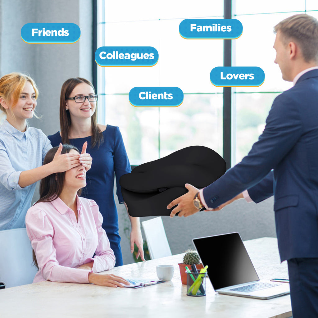 Seat Cushion & Lumbar Support Pillow for Office Chair, Car & Wheelchair