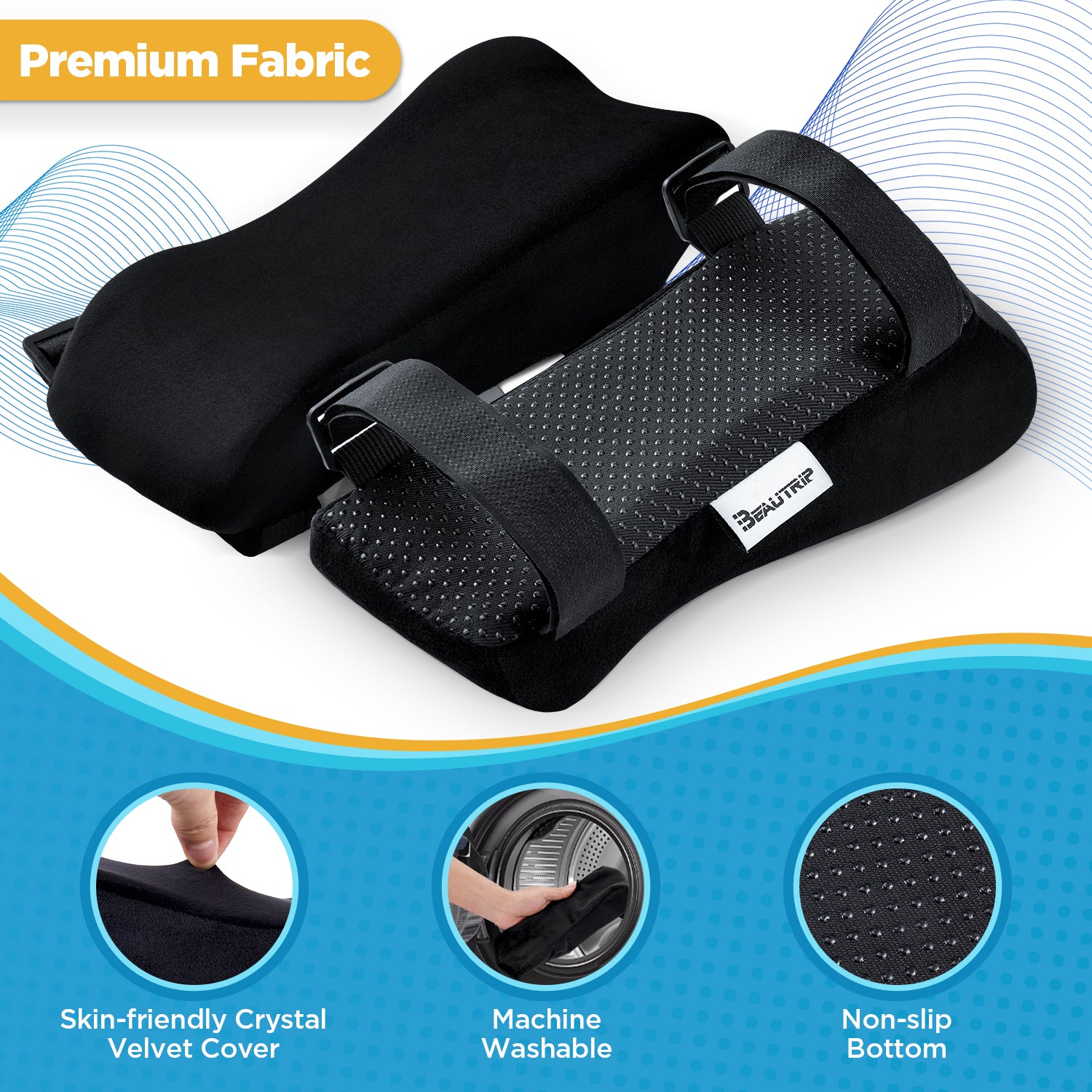 Ergonomic Armrest Pads for Office Chairs, Gaming Chairs and Desk Chairs